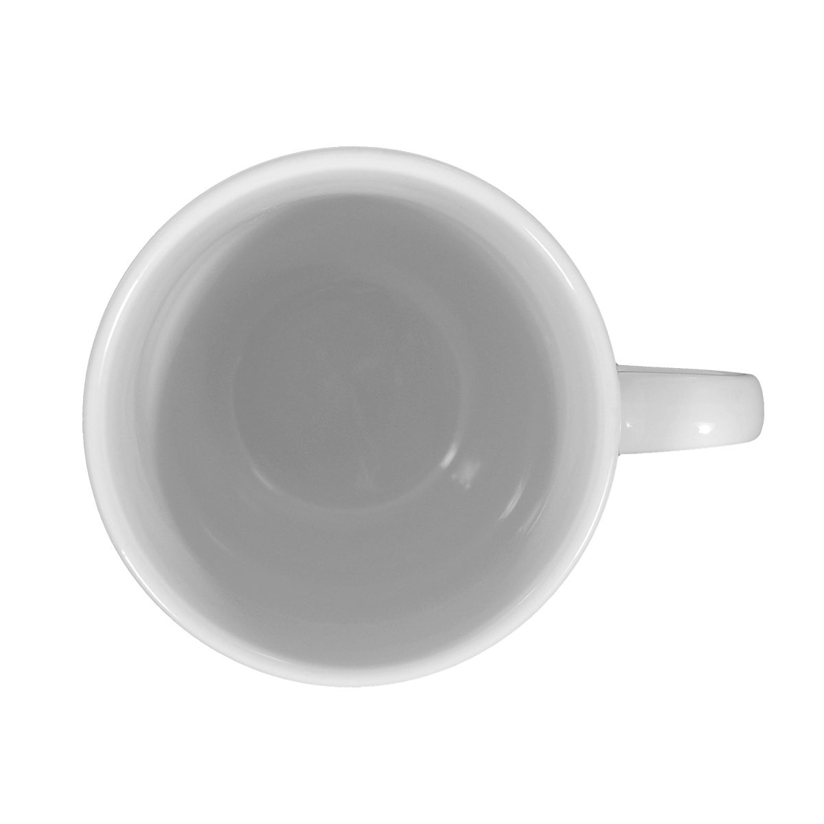 tasse, coffee mug, weiß, keramik, obenansicht