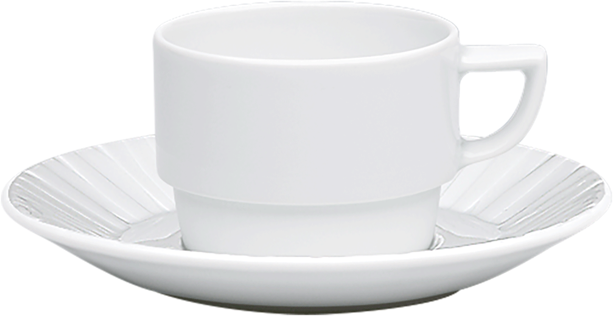 Schoenwald 9305125 Obertasse stapelbar mit Untere Struktur