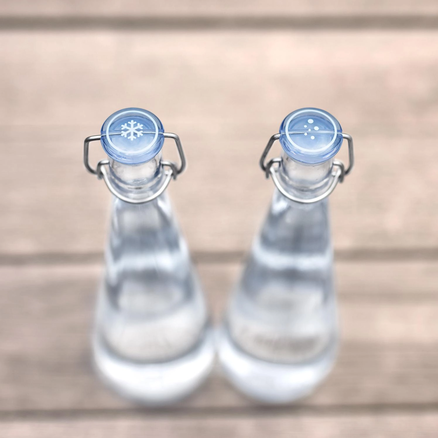 Brita Wasserflasche Swing zwei Flaschen Draufsicht 