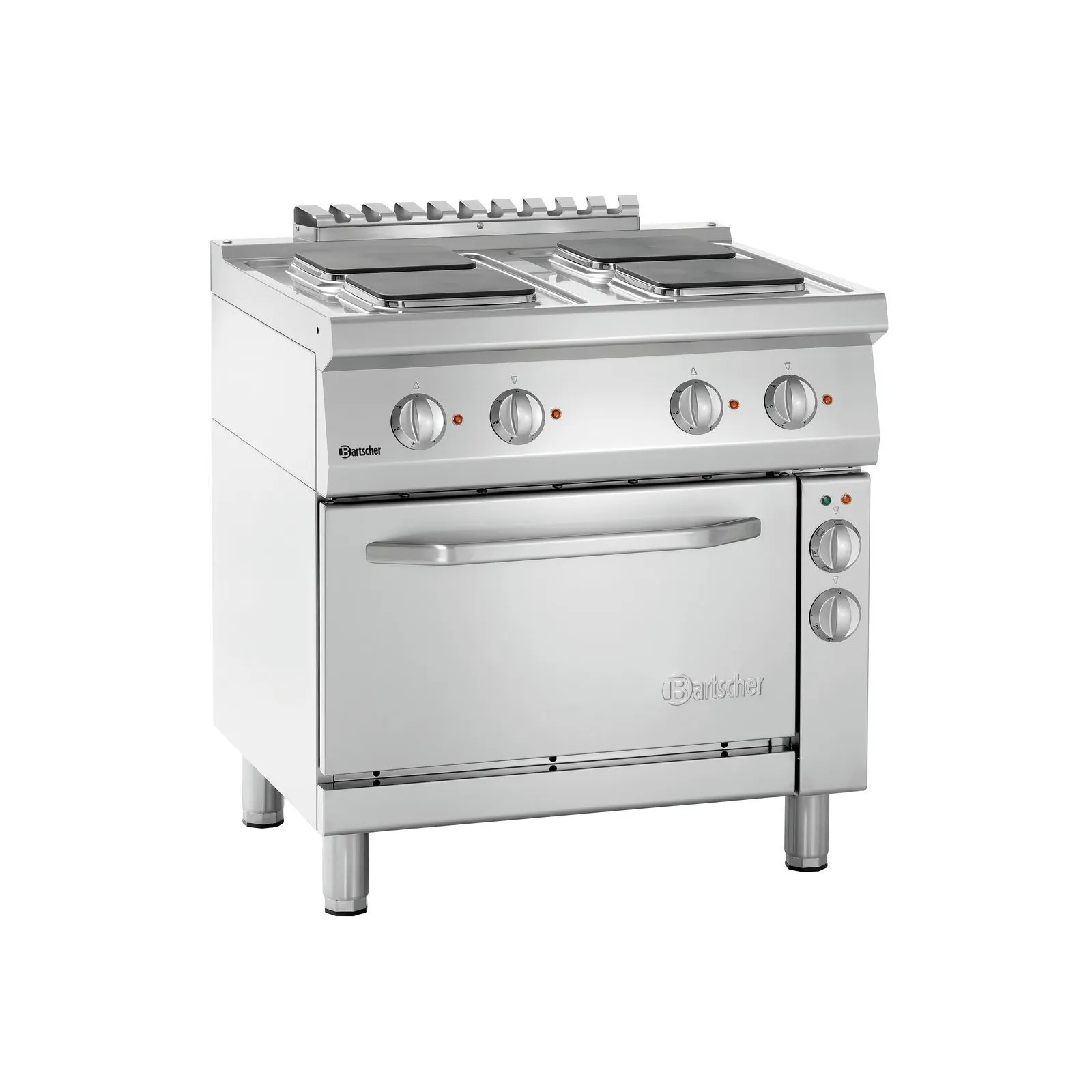 Bartscher 286326 Elektroherd 700 B800 4 Pl EBO Ansicht Komplett