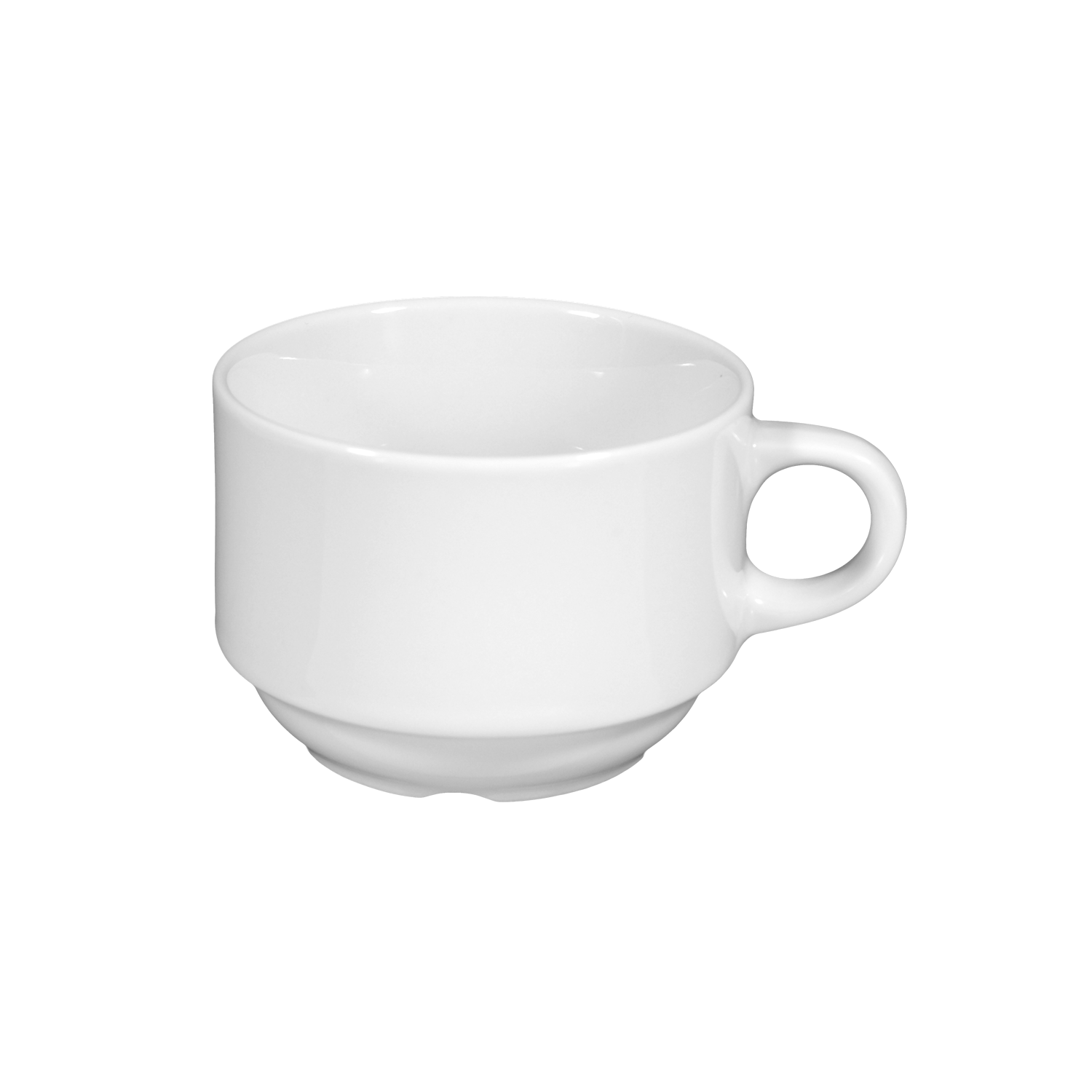 Kaffee_tasse, Weiß, Porzellan, einfaches_design, Henkeltasse