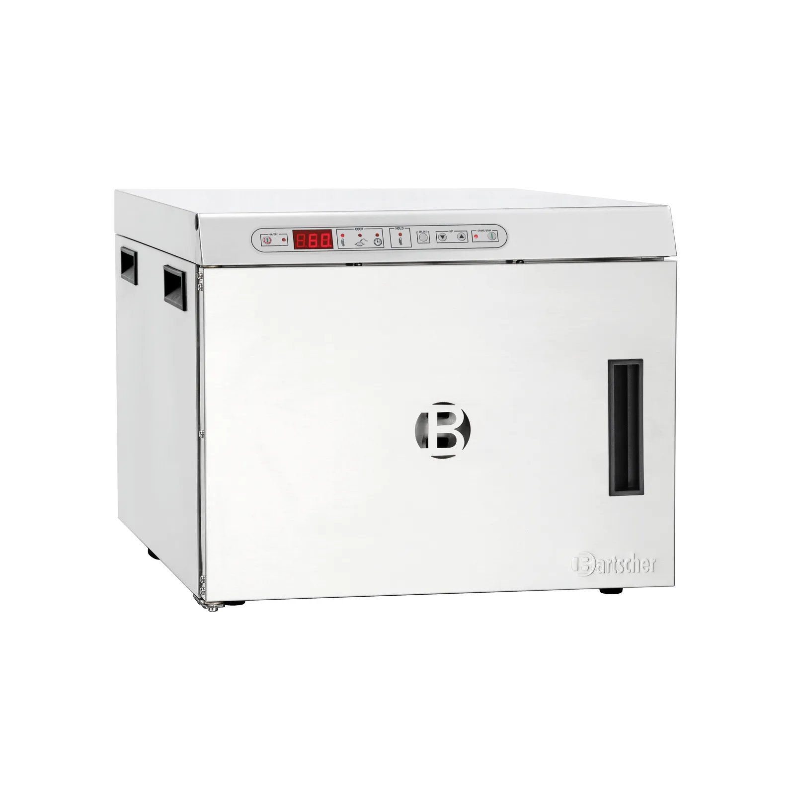 Bartscher 120792 Niedertemperaturgarer 1,2kW Ansicht Komplett, geschlossen, Geschirrspüler, Kompaktgerät, Edelstahl, Frontpanel, Digitale Anzeige