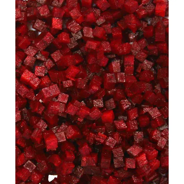 Feuma Wuerfelscheibe Schnitt rote Bete, reden Würfel, kleine Würfel, crushed cubes, garnierstückchen, essbare Würfel