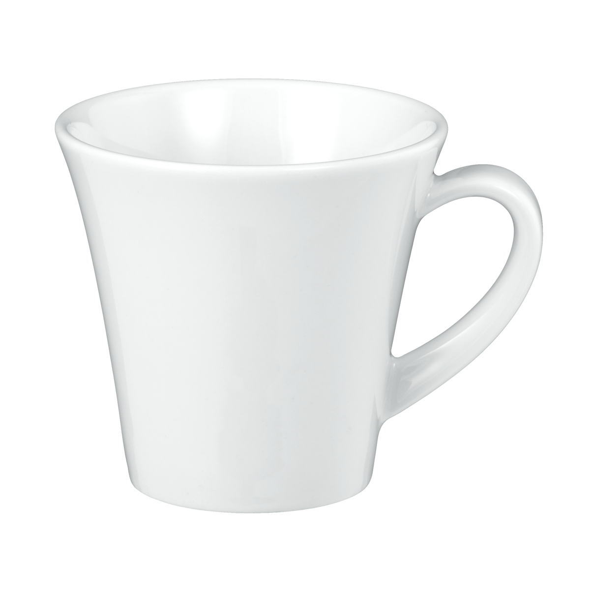 Tasse, Becher, Keramik, weiße Tasse, Henkeldesign