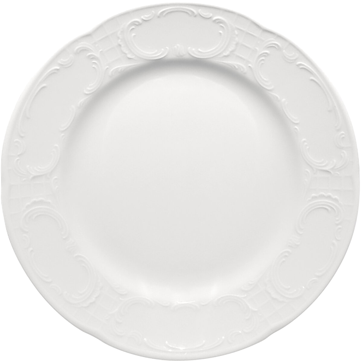 Bauscher 6570019 Teller flach steile Fahne, Porzellan, Töpferei, Teller, Mahlzeit