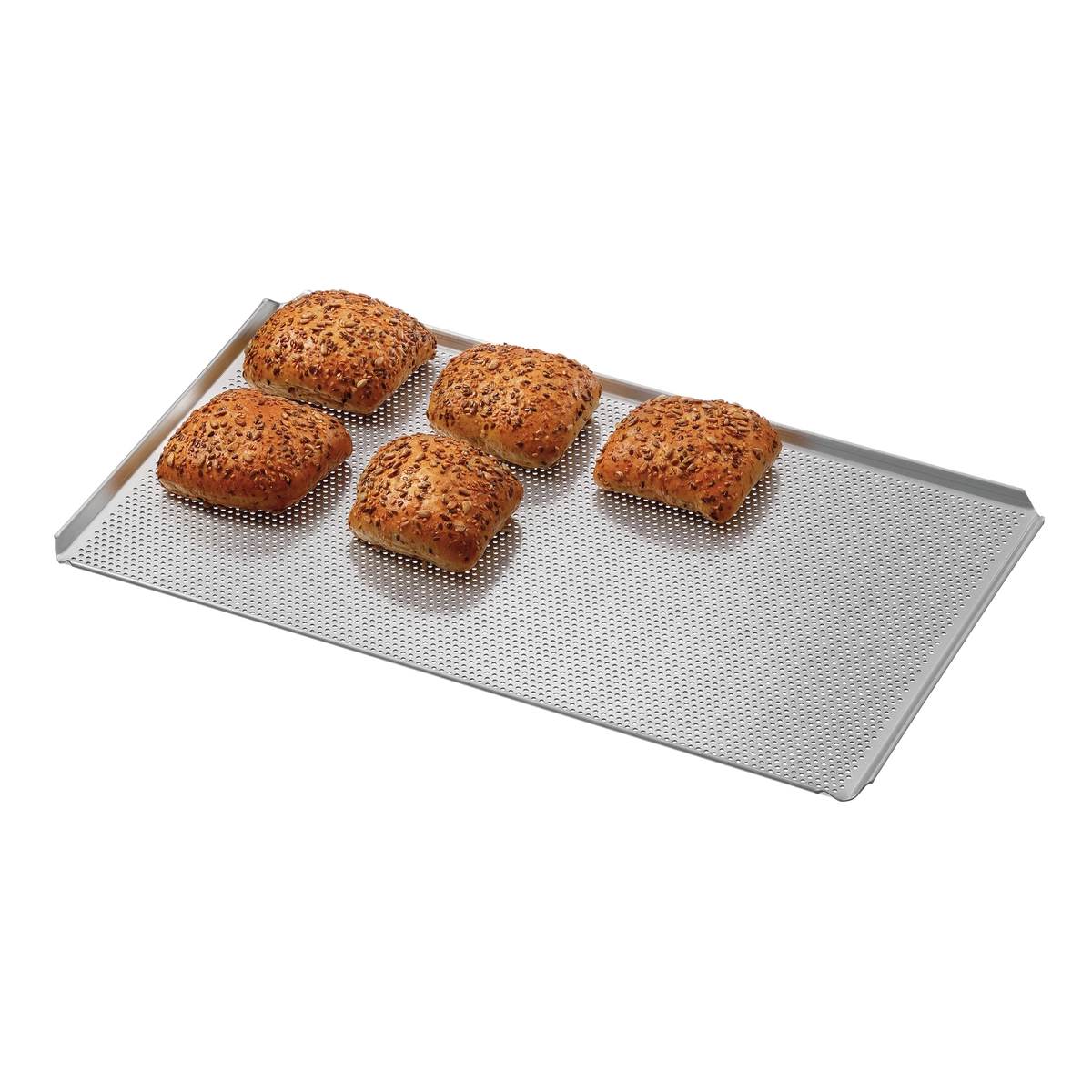 Bartscher 100427 Lochblech silber mit Kante inklusive Brötchen