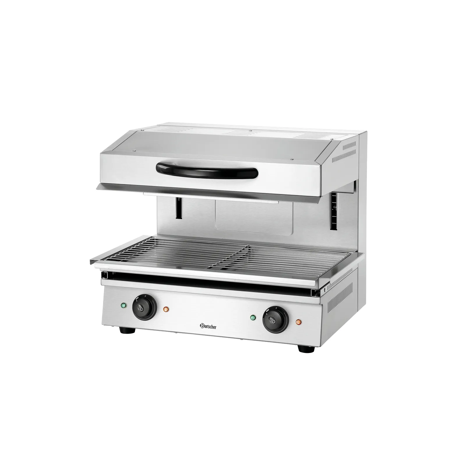 Bartscher 151512 Lift-Salamander 600-2Z Ansicht Komplett, Grill, Gastronomiegrill, Gasgrill, Doppelgrill, Stahl没有