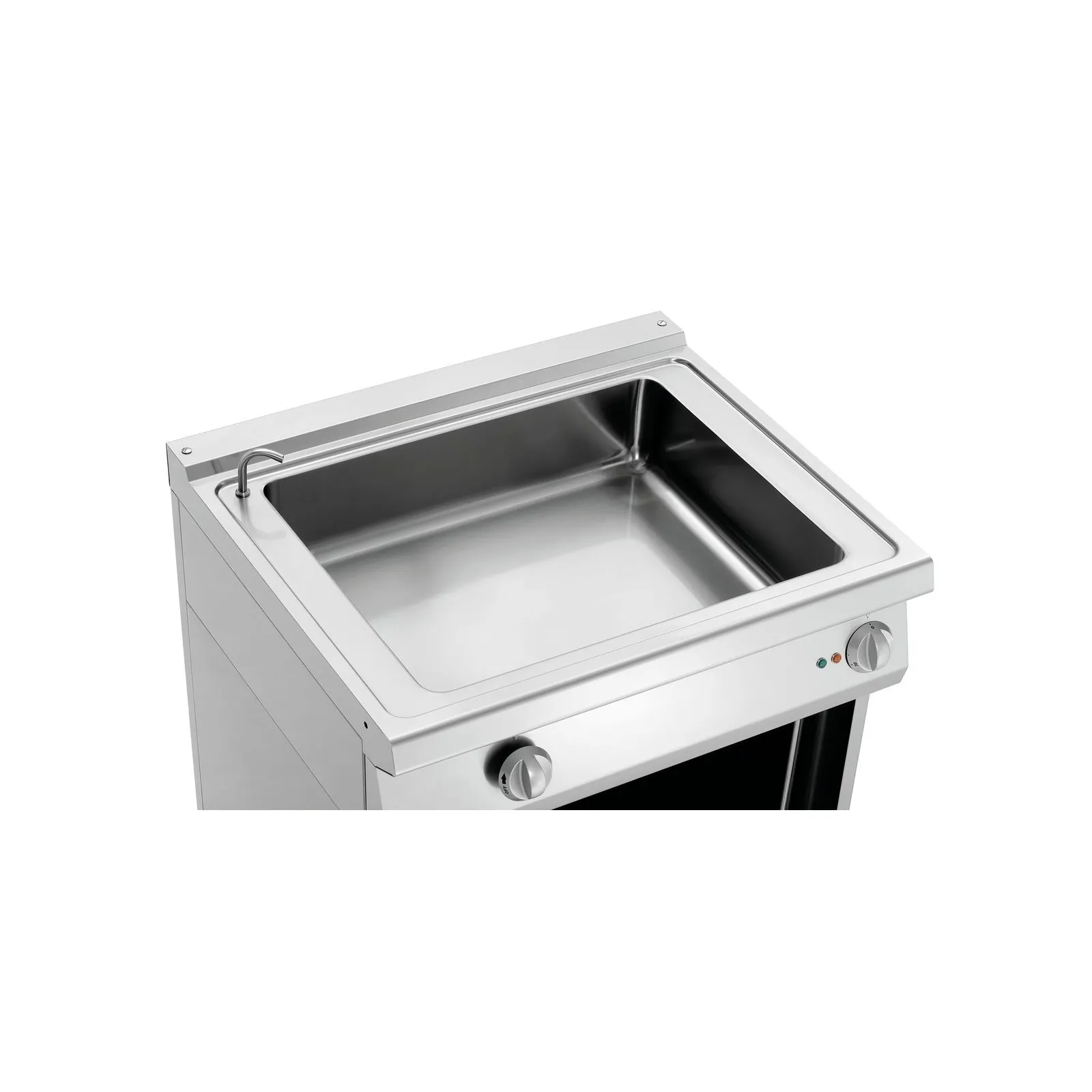 Bartscher 286302 Bain Marie 700 B800 UO mWE Ansicht von oben, induktion