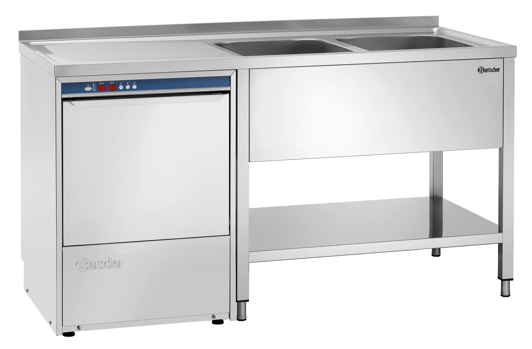 Bartscher 306650 Spülcenter 700 B1600 2 Becken RE