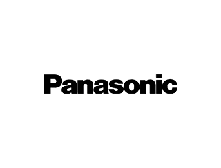 Marke Panasonic, brand logo, Panasonic logo, black text, white background, graphic design