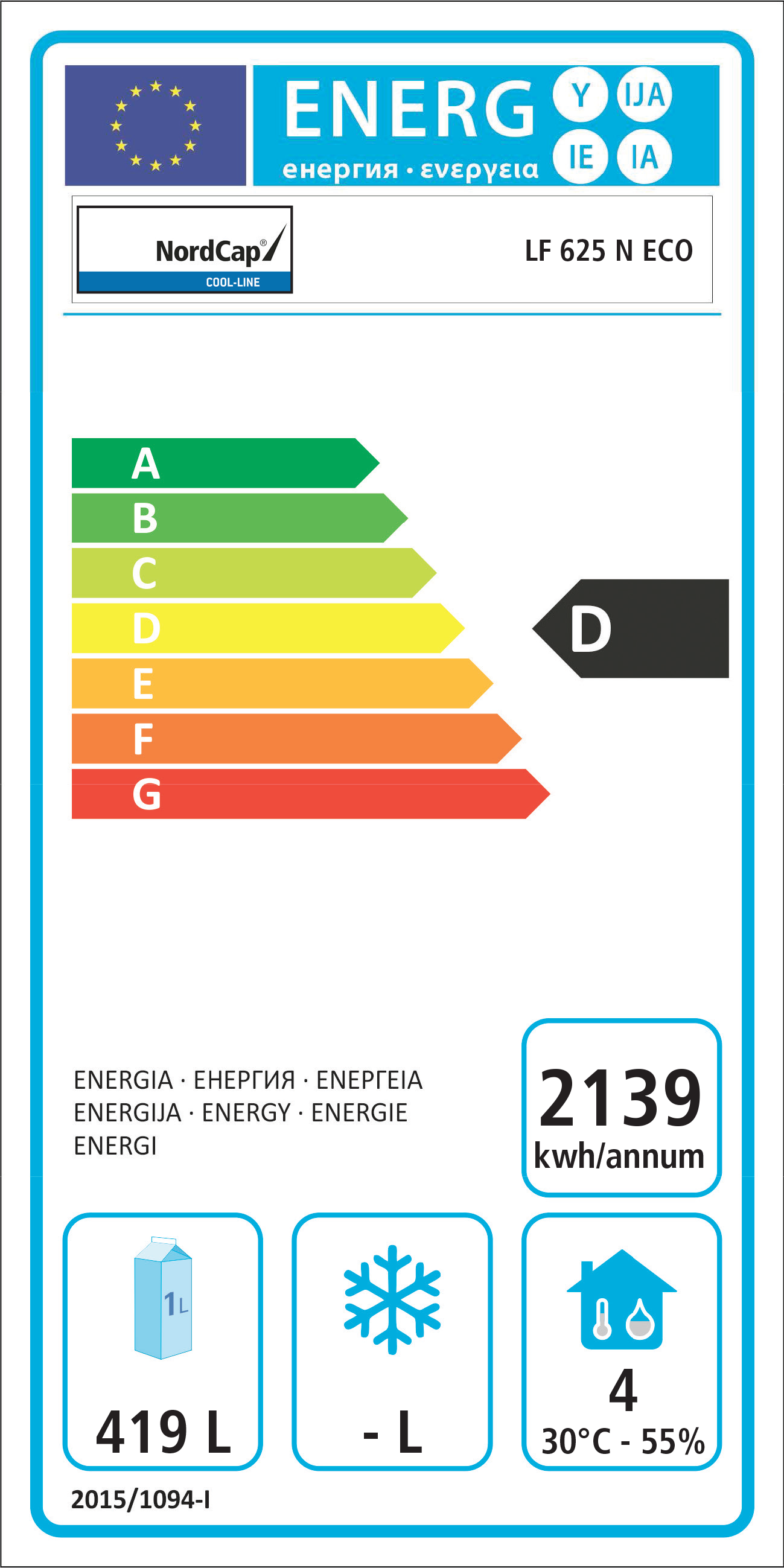  Nordcap 465150625 Energielabel