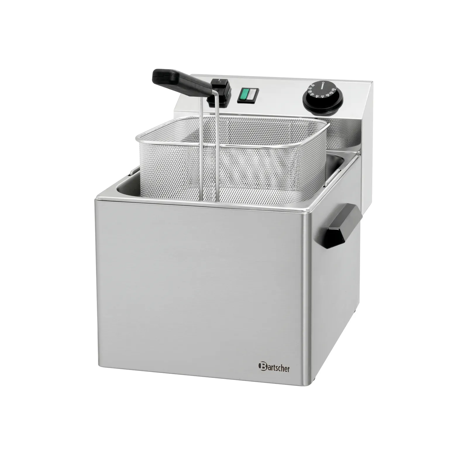 Bartscher 132260 Nudelkocher 1 Korb 7L TG Ansicht Komplett, mit Korb, Fritteuse, Fettbad, Netzkorb, Edelstahl, Temperaturregler