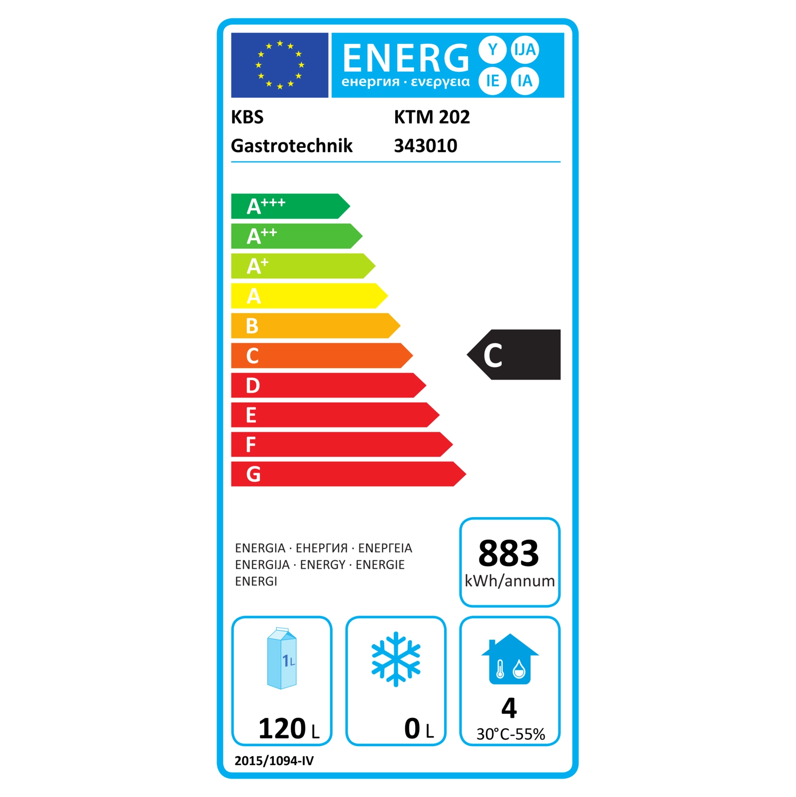  KBS 343010 Energielabel
