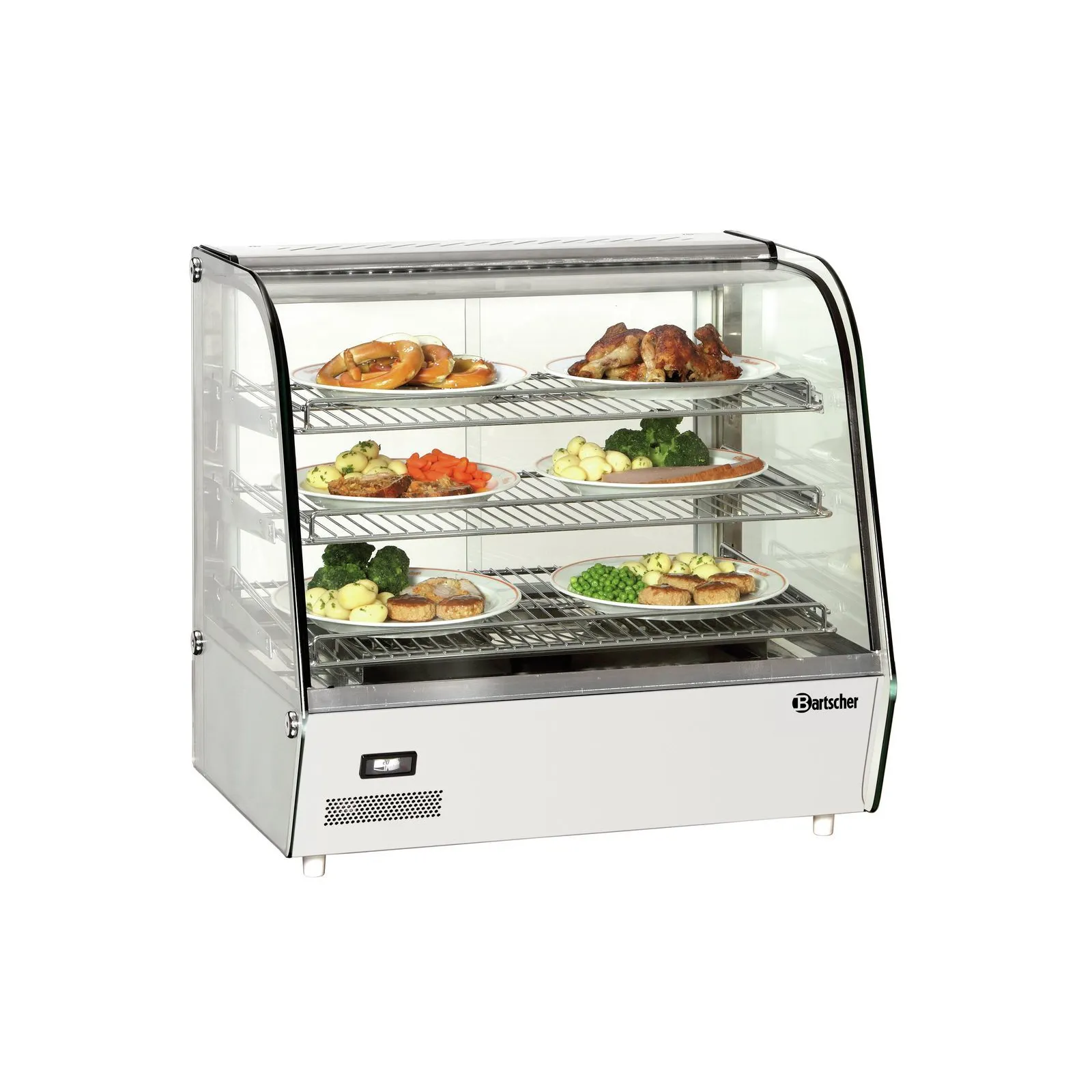 Bartscher 305053 Heiße Theke Bartscher Deli Plus I Ansicht Komplett, mit Essen