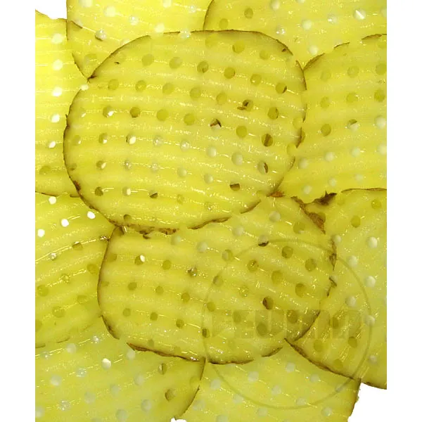 Feuma Waffelscheibe Schnitt Kartoffel, chips, Kartoffelchips, Knabbergebäck, Snack, Gelb