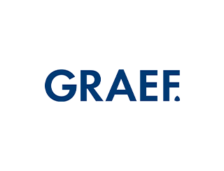 Marke Graef, Logo, Uhr, Armband, blau, Silikon, digital