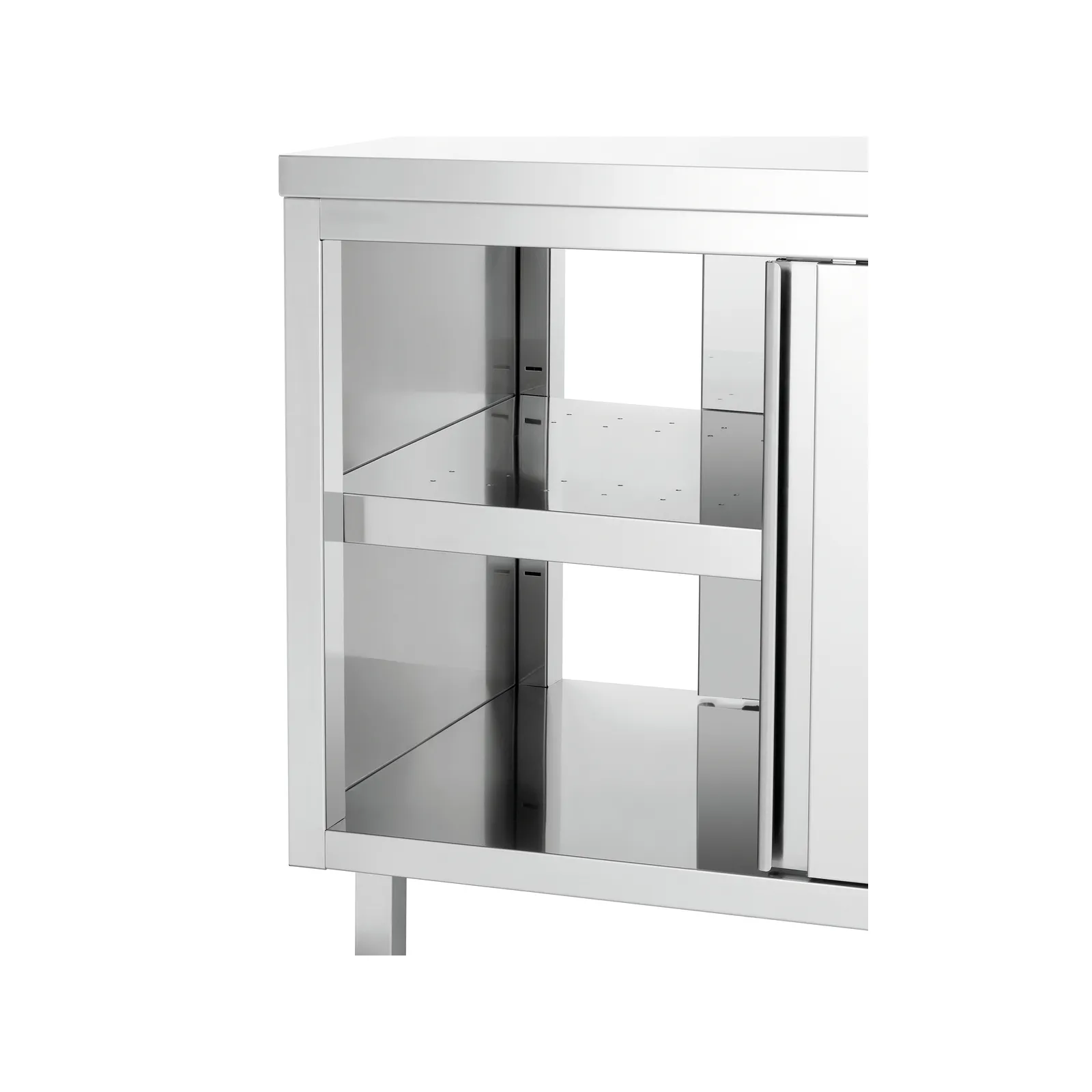 Bartscher 346107 Wärmeschrank 700-4T 1000 Nahansicht Innenraum, stahl, sideboard, glänzend, regal, schrank