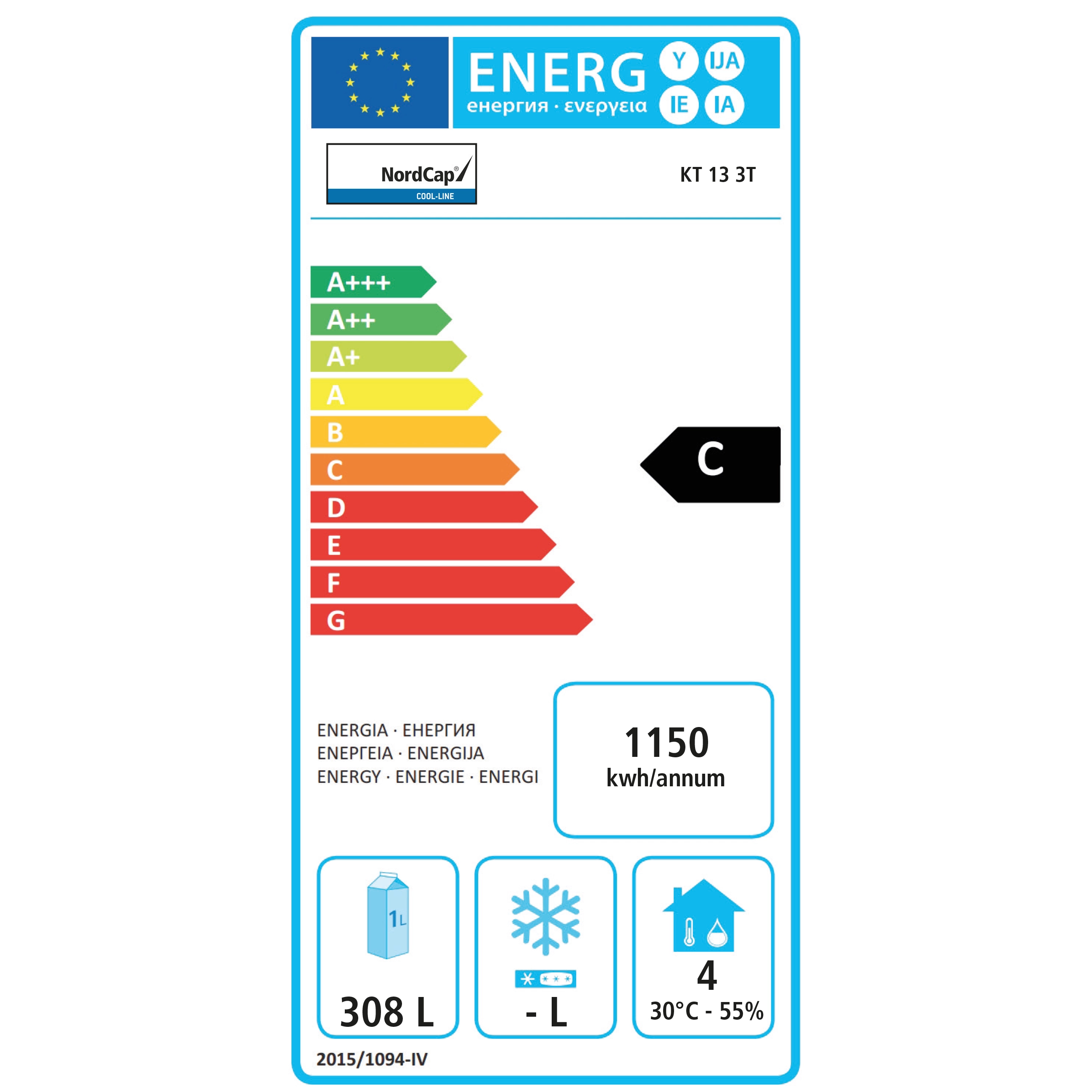  Nordcap 435609001 Energielabel  