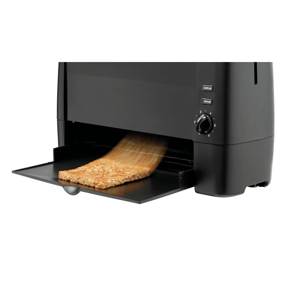 Bartscher 100282 Toaster schwarz Ansicht der Toastrutsche