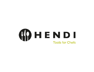 Marke Hendi, löffel, gabel, messer, schwarz, küchenutensil