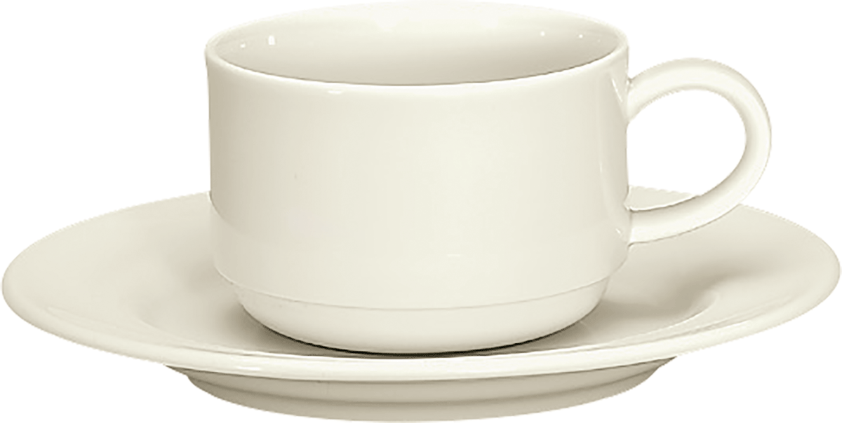 Schoenwald 9345109 Obertasse stapelbar mit Untere, Untertasse, Tasse