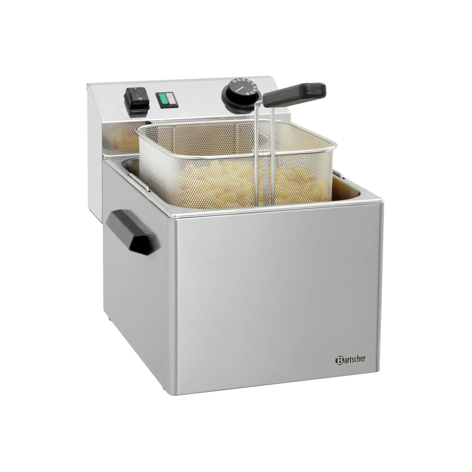 Bartscher 132260 Nudelkocher 1 Korb 7L TG Ansicht Komplett, mit Korb, mit Nudeln, Fritteuse, Fritteuse elektrisch, Fettbad, Korbeskorb, Standschutz