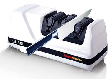 Graef Messerschärfer CC 120 Phase 3 Abziehen und Polieren