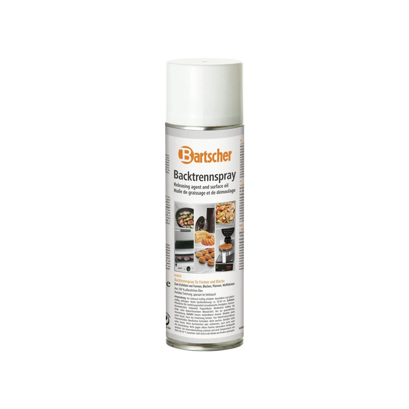 Bartscher 173060 Backtrennspray 500ml DS Ansicht Komplett, Backtrennspray, Küchenreiniger, Sprühöl, Reinigungsmittel, Formen/ Bleche