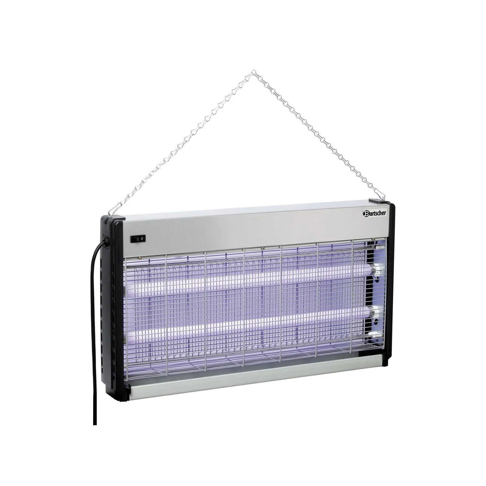 Bartscher 300317 Insektenvernichter IV-65 Ansicht Komplett, hängend, Insektenfalle, Heizstrahler, Gasschutz, elektrische Heizer, Schutzgitter
