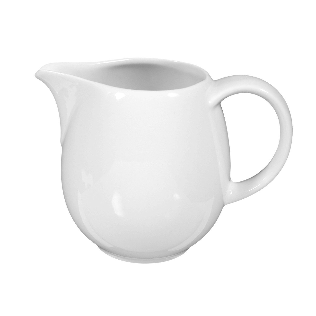 Kaffeekanne, Porzellan, weiß, Griff, Spitze/ausgeprägter Rand