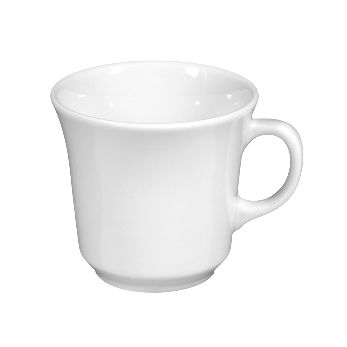 Tasse, Kaffeetasse, weiße Tasse, Porzellan, Becher mit Henkel