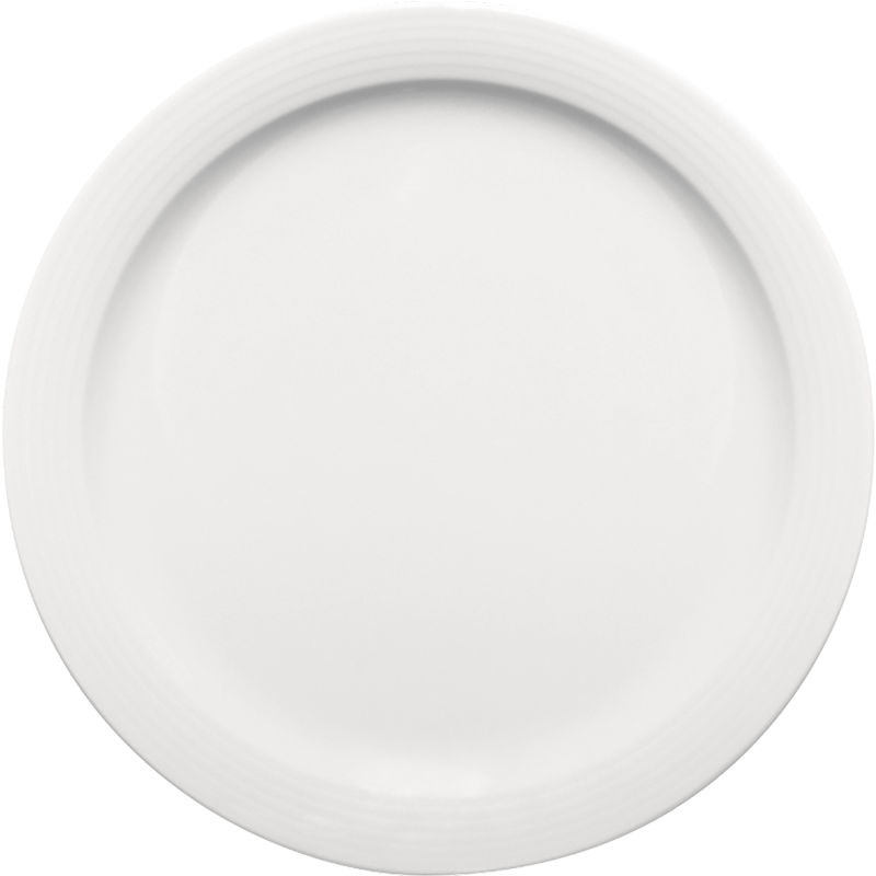 Bauscher 6800625 Teller flach schmale Fahne, Porzellan, Töpferei, Teller, Mahlzeit