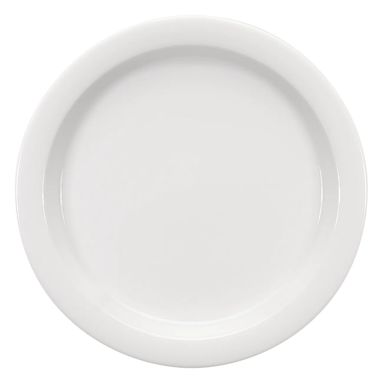 Bauscher Care Dimension Invita Spezialteller halbtief rund Fahne Draufsicht 6900224