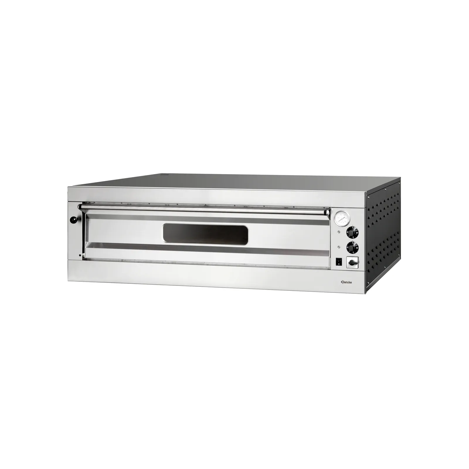 Bartscher 2002150 Pizzaofen ET 105, 1BK 1050x1050 Ansicht Komplett, Backofen, Elektrisch, Stahl, Gitterseite, Thermostat