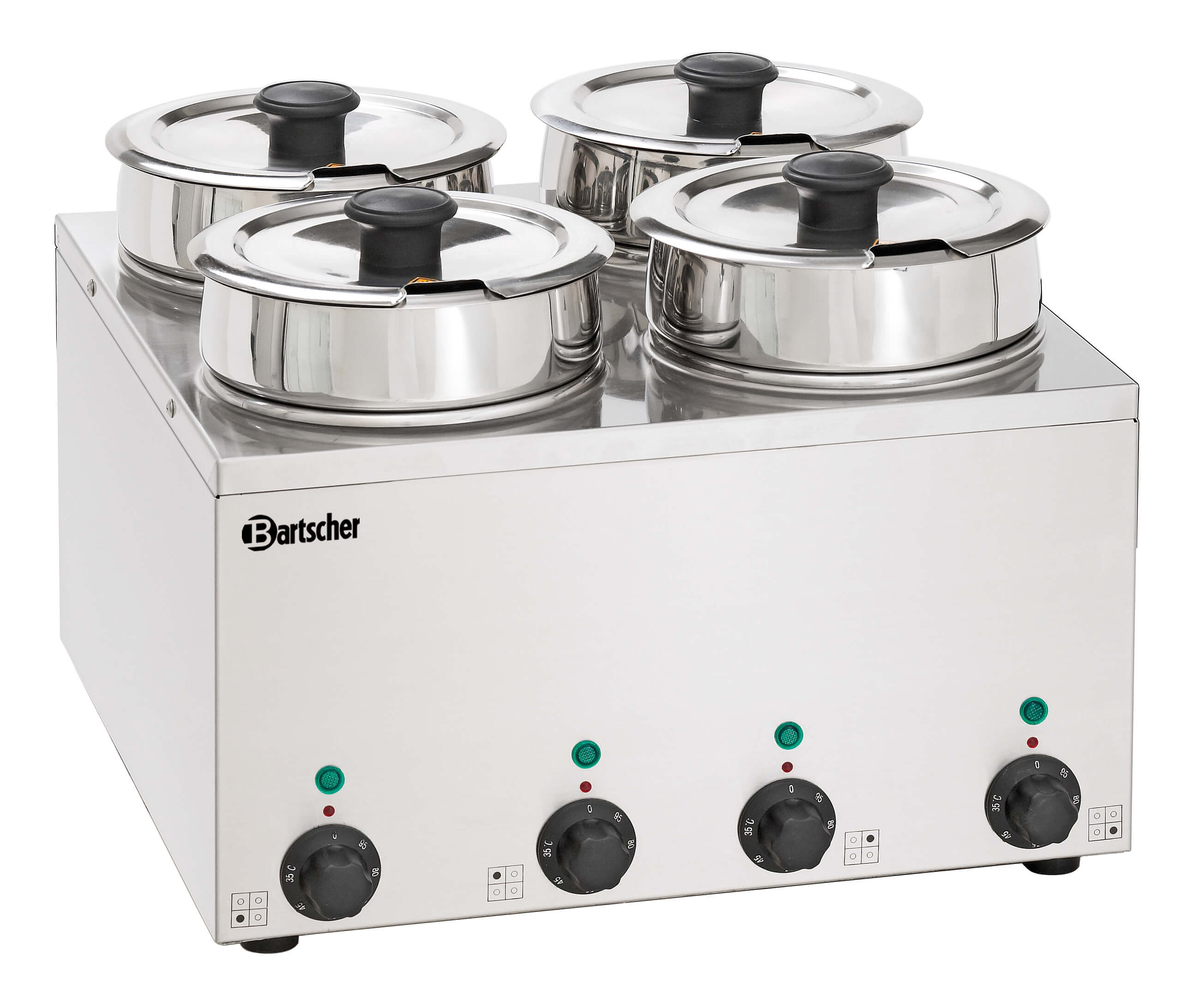 Bartscher 608035 Bain Marie Hotpot 4x Topf 3,5 L