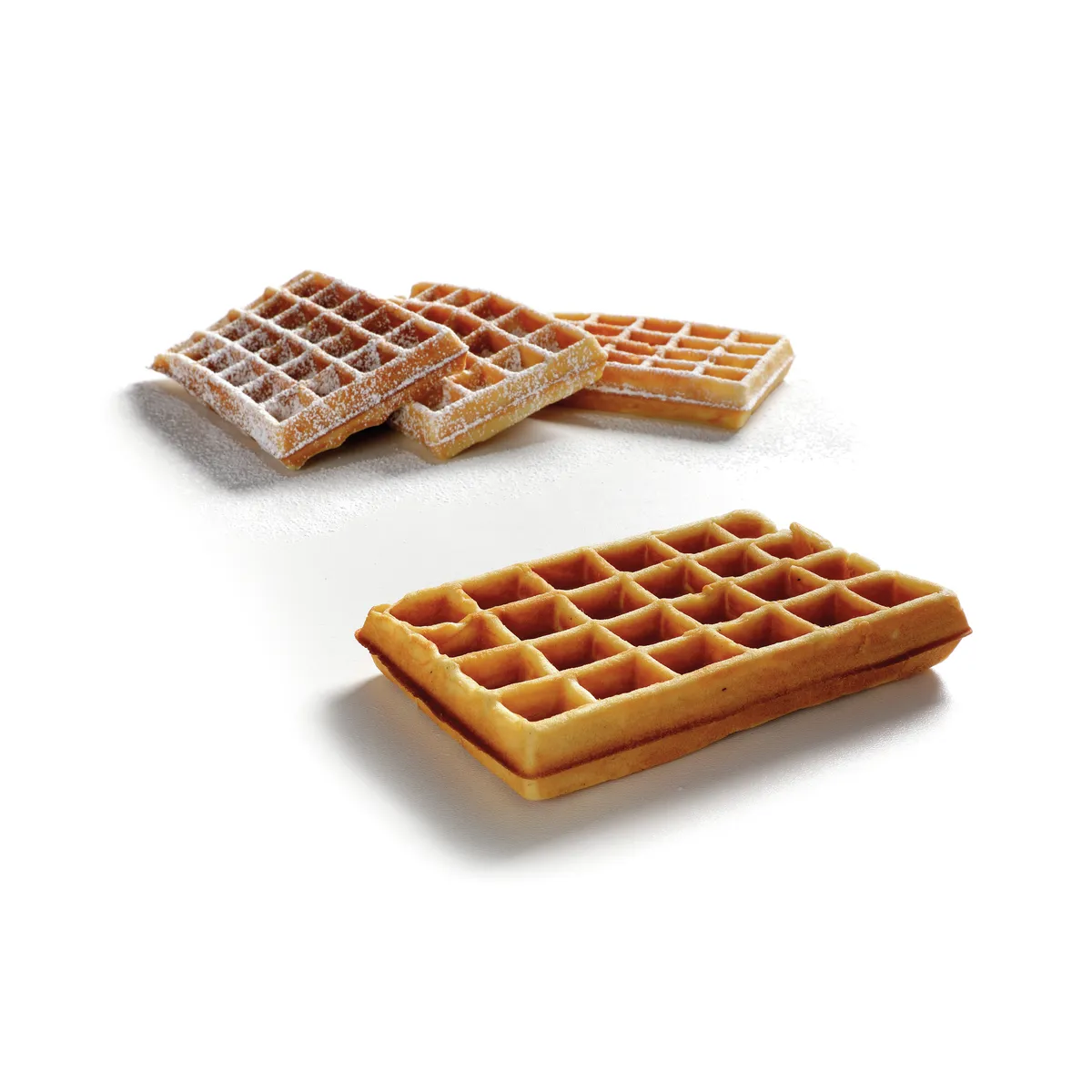 Bartscher 370196 Waffeleisen fertige Waffeln mit Puderzucker