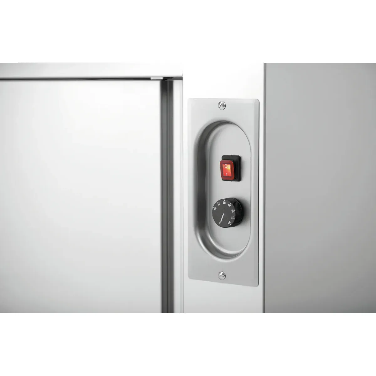 Bartscher 348107 Wärmeschrank 700 B1000 MA Nahnsicht Bedienelemente