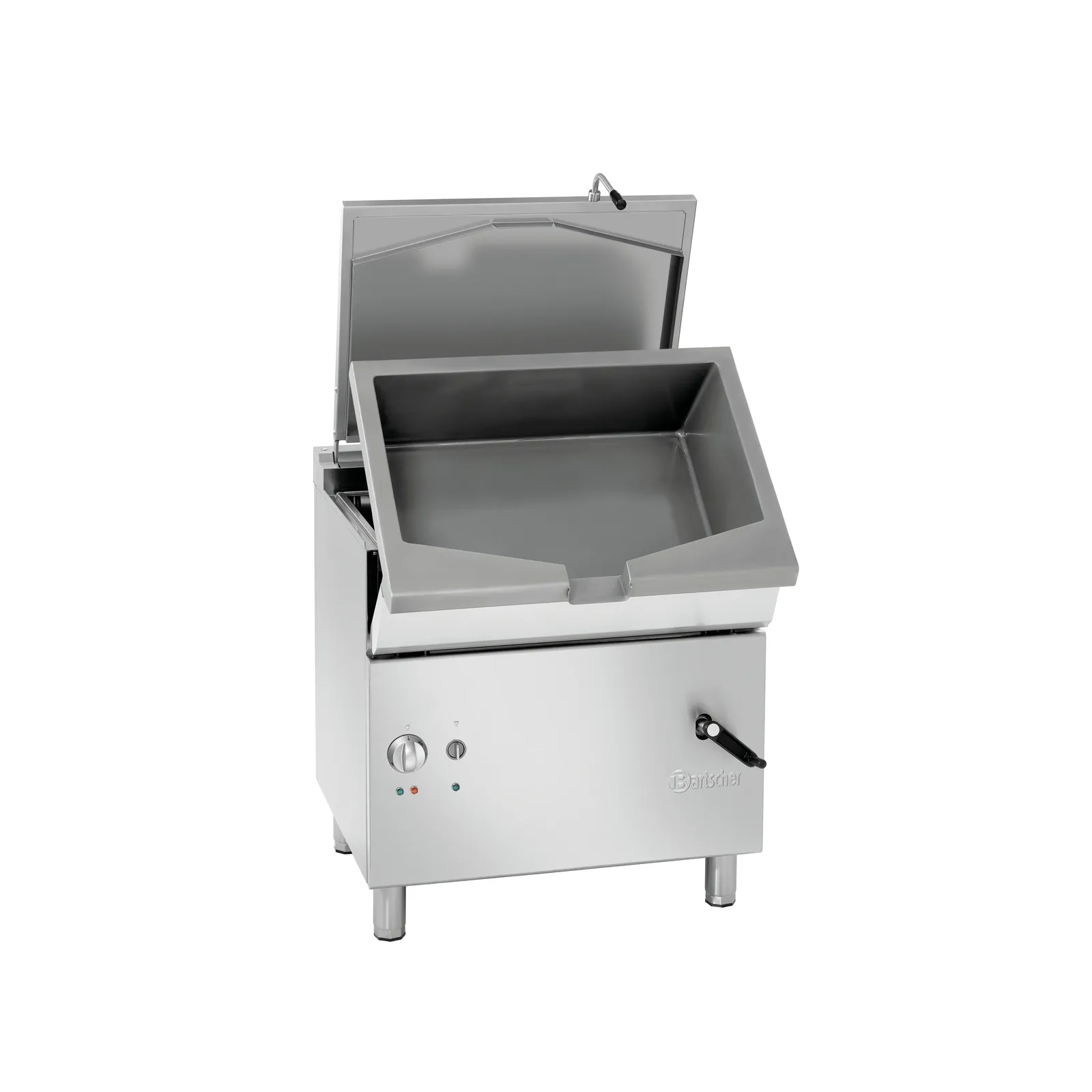 Bartscher 286681 Kippbratpfanne 700 E51LHK Ansicht Komplett, offen, beim abkippen