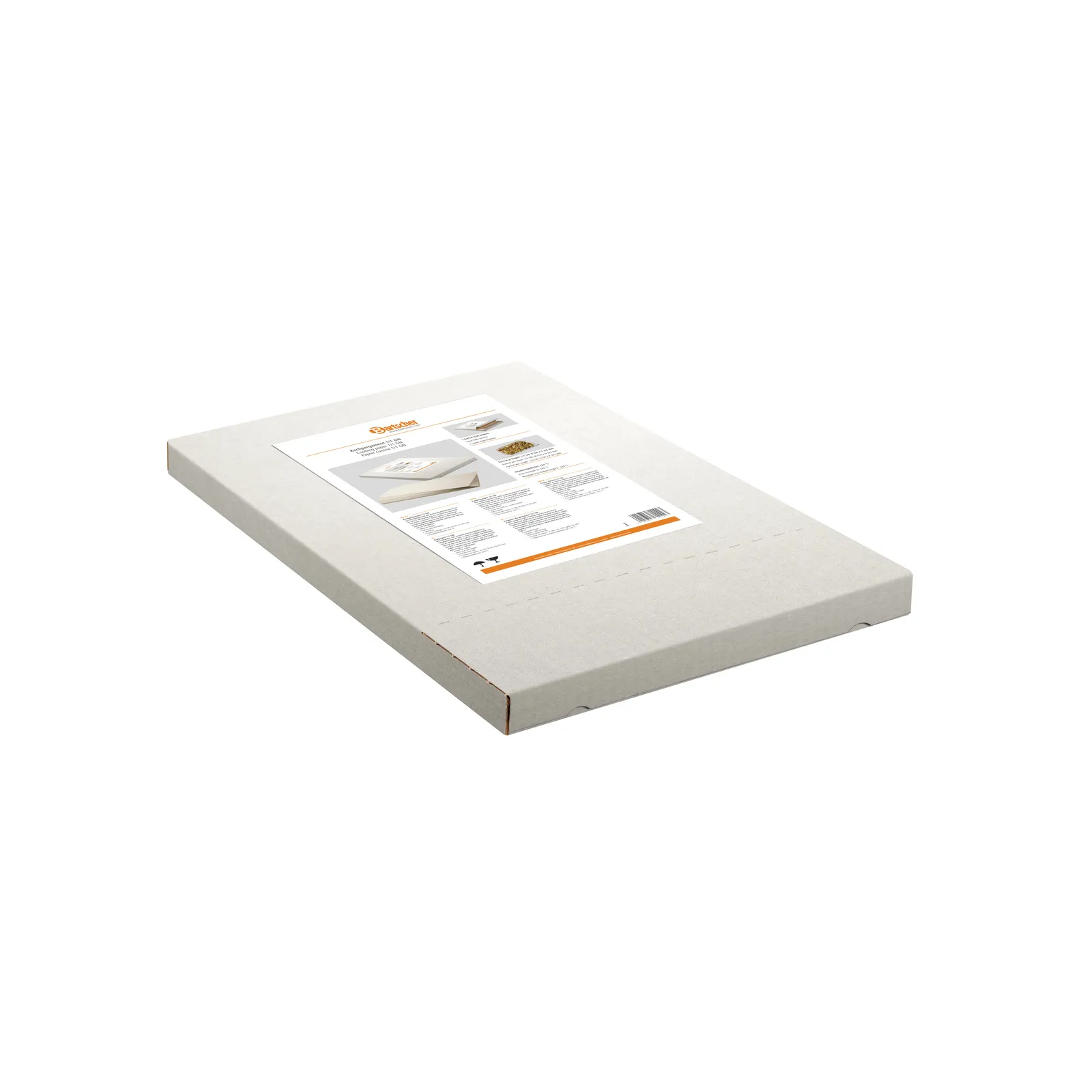 Bartscher 150687 Kochpergament 1/1 GN Ansicht Komplett, in Verpackung, Karton, weiß, Druck-Papier, Verpackung, Kartonbox