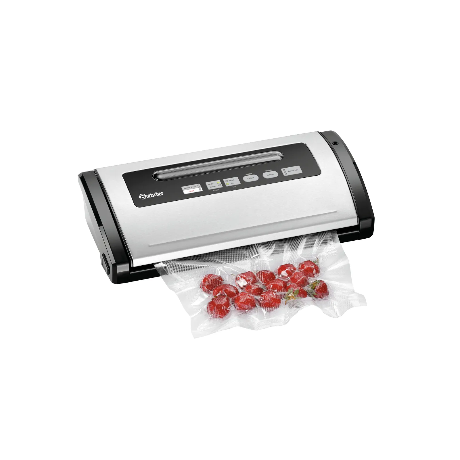 Bartscher 300748 Vakuumiergerät 305/15L Ansicht Komplett in Benutzung, Tomaten
