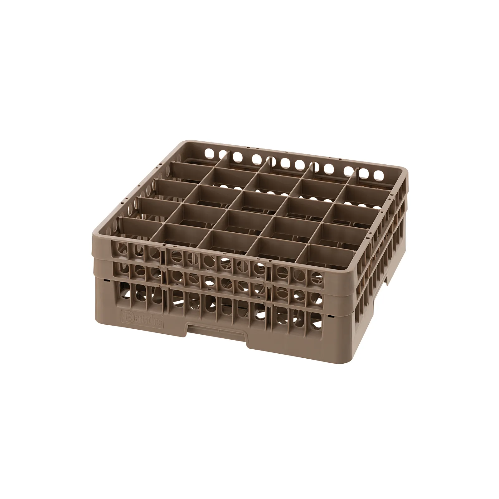 Bartscher 5328 Gläserkorb 25 Fächer, Küchensiebkorb, Geschirrkorb, Abtropfkorb, Hitzebeständiger Korb, Küche Braun