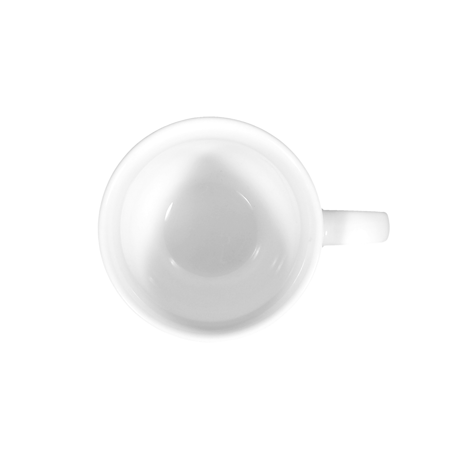 Kaffeebecher, Tee-/Kaffeetasse, weiße Tasse, Becher aus Porzellan, weißes Geschirr