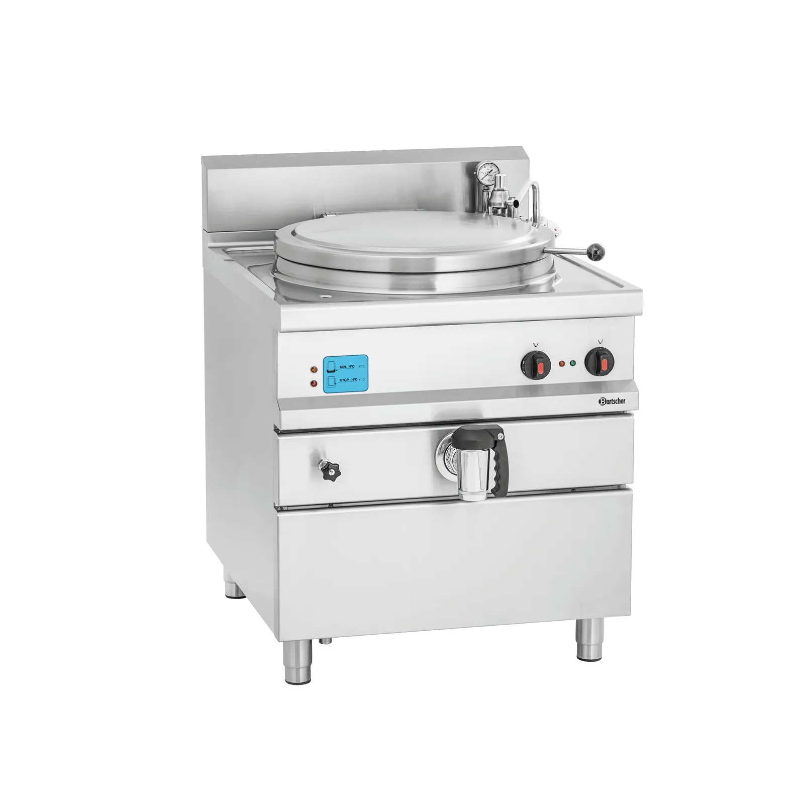 Bartscher 280016 Kochkessel E145L Ansicht Komplett, Induktionskocher, Herdplatte, Gewerbekochstelle, Stainless steel, Kochgerät